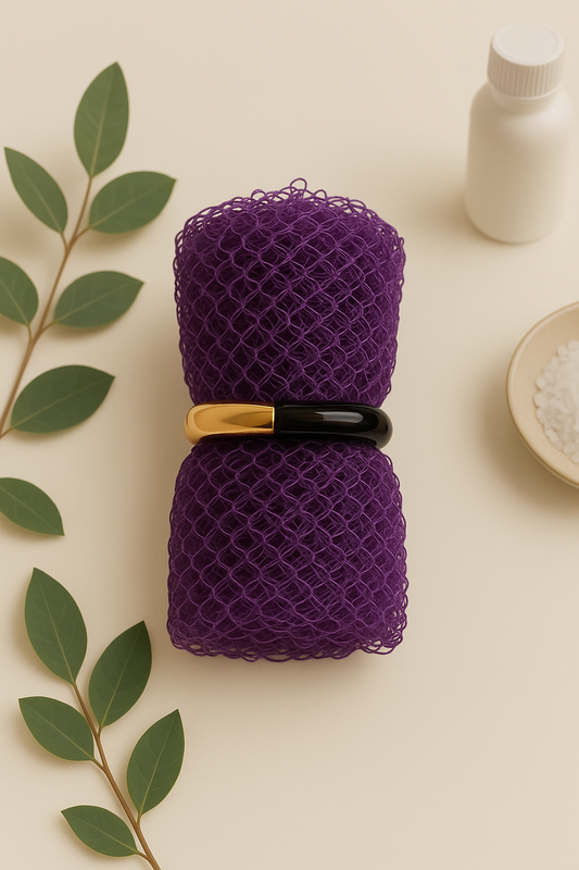 Jampé Africain – Gant Exfoliant Naturel – Pourpre
