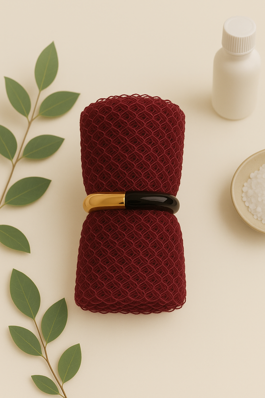 Jampé Africain – Gant Exfoliant Naturel – Bordeaux