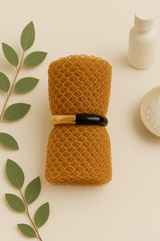 Jampé Africain – Gant Exfoliant Naturel – Camel