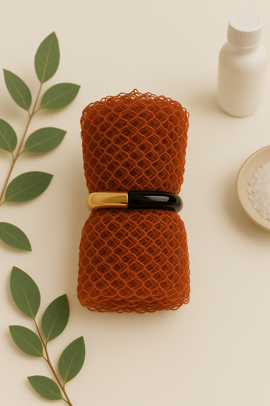 Jampé Africain – Gant Exfoliant Naturel – Orange